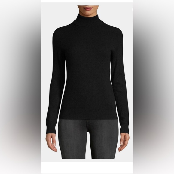 COPY - Lord & Taylor Black cashmere turtleneck Like new - Picture 3 of 3